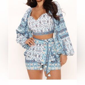 Fashion Nova 2 Piece Boho Outfit